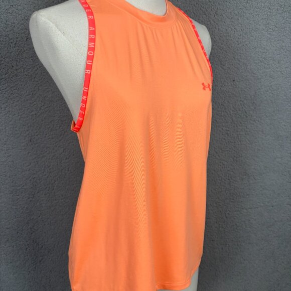 Under Armour Women's Knockout Novelty Tank Top Light Orange Small NWT's. - Picture 4 of 12